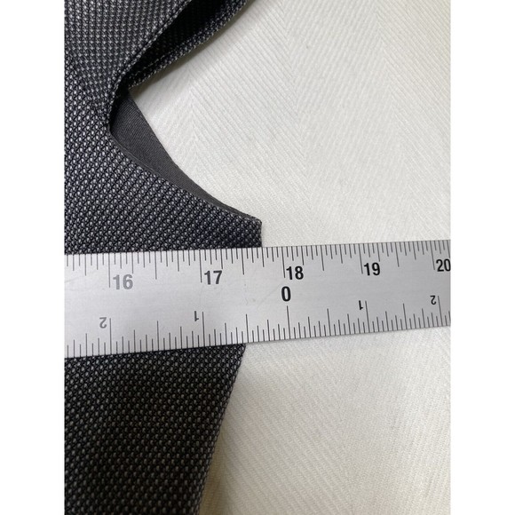 GIORGIO ARMANI Italy Wool Silk Blend Gray Cap Sleeve Dress 42 US 6 $1049 - Picture 5 of 12